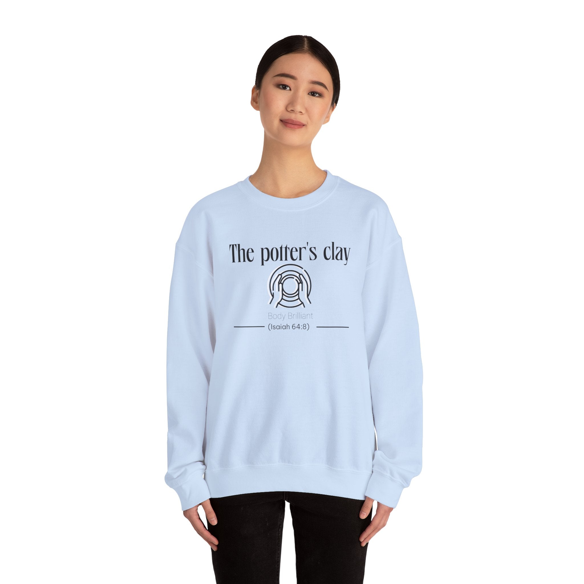 The Potter's Clay Sweatshirt | Inspirational Crewneck, Gift for Fitness Lovers, Motivational Apparel, Unisex Sweatshirt, Cozy Fitness Wear