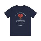 Giving With All Your Heart Inspirational Tee, Unisex Jersey Shirt, Motivational Gift, Spiritual Apparel, Perfect for Everyday Wear