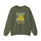 I'm fighting liver cancer Sweatshirt | Inspirational Crewneck, Gift for Fitness Lovers, Motivational Apparel, Unisex Sweatshirt, Cozy Fitness Wear