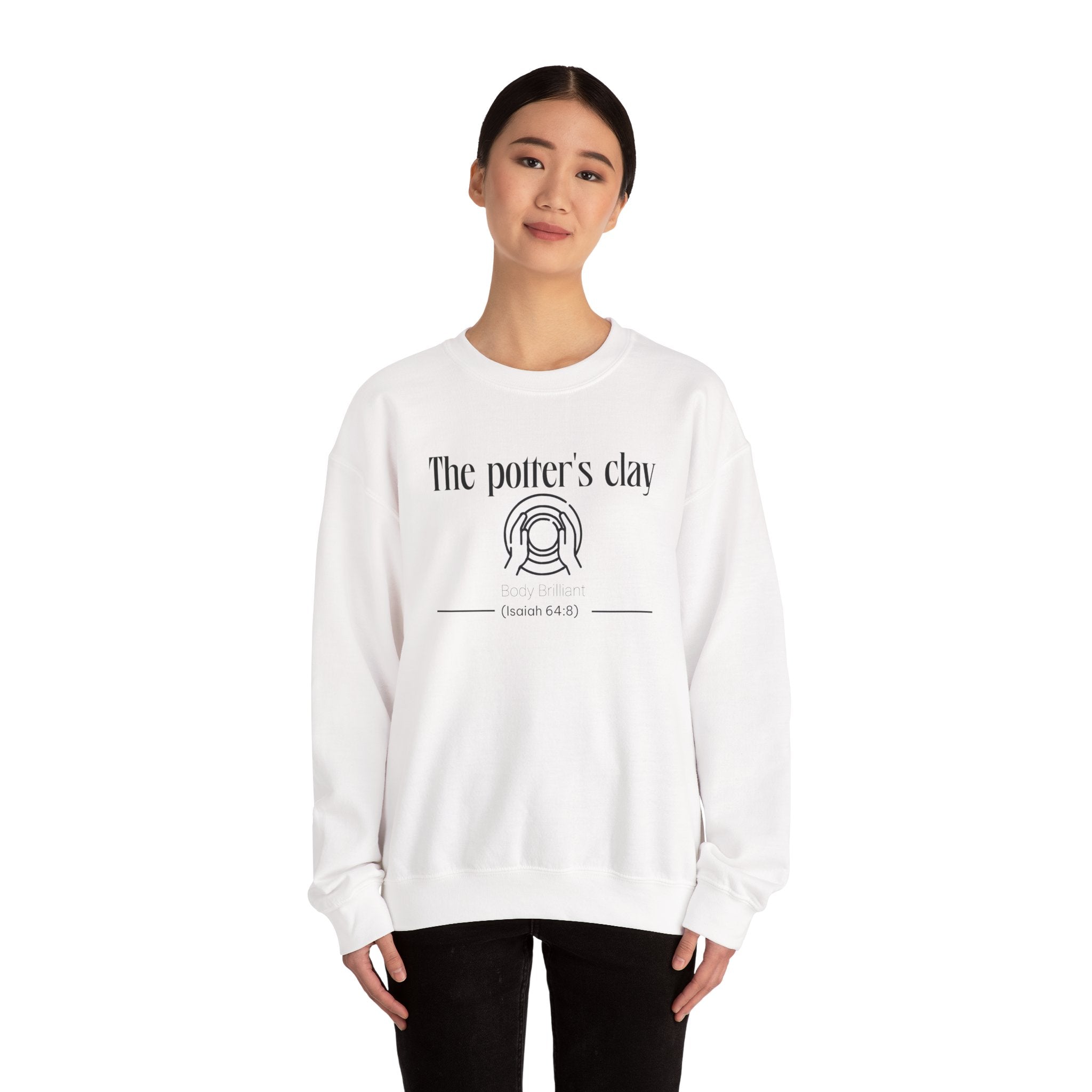 The Potter's Clay Sweatshirt | Inspirational Crewneck, Gift for Fitness Lovers, Motivational Apparel, Unisex Sweatshirt, Cozy Fitness Wear