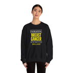 I'm fighting breast cancer Sweatshirt | Inspirational Crewneck, Gift for Fitness Lovers, Motivational Apparel, Unisex Sweatshirt, Cozy Fitness Wear