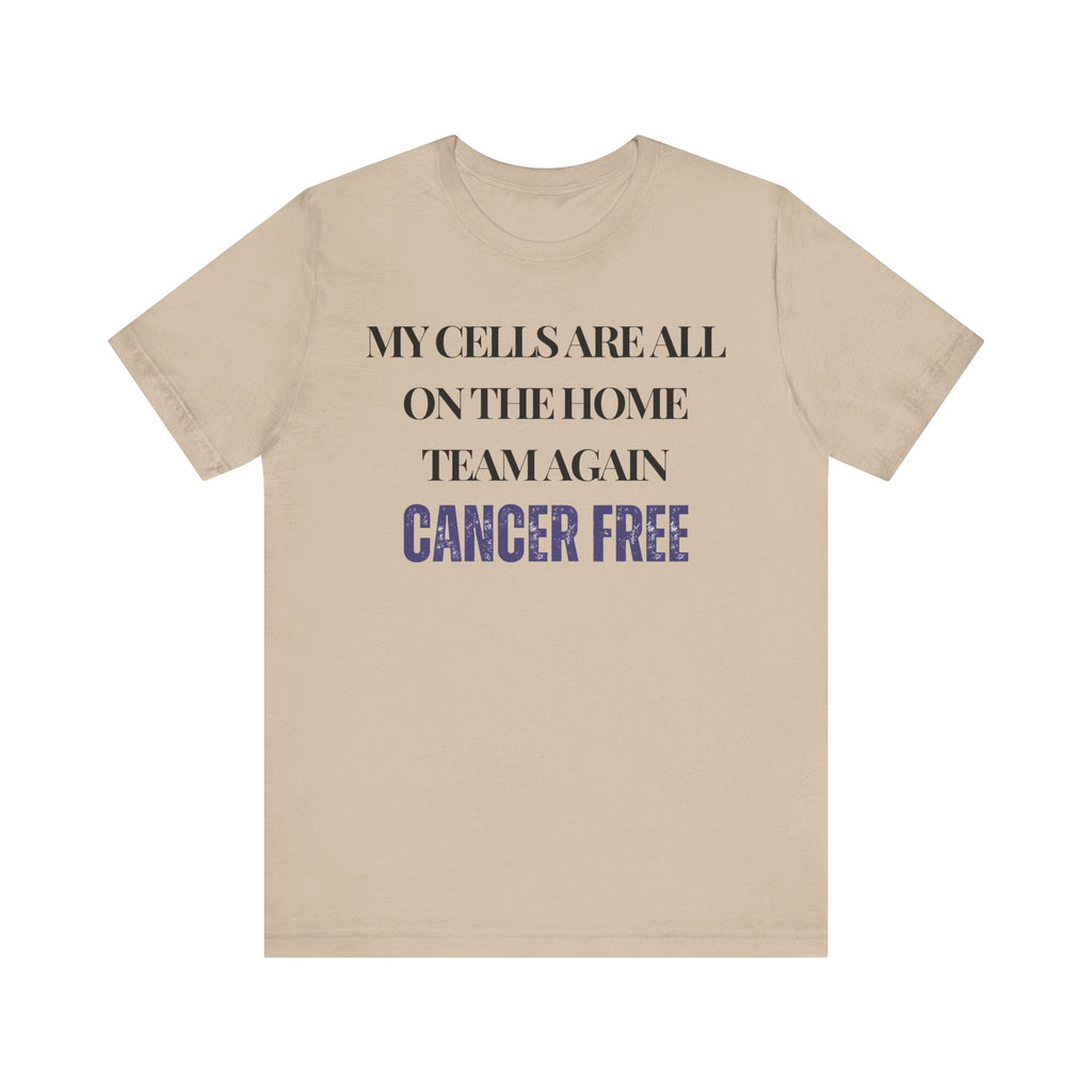 Cancer free Tee, Unisex Jersey Shirt, Motivational Gift, Spiritual Apparel, Perfect for Everyday Wear
