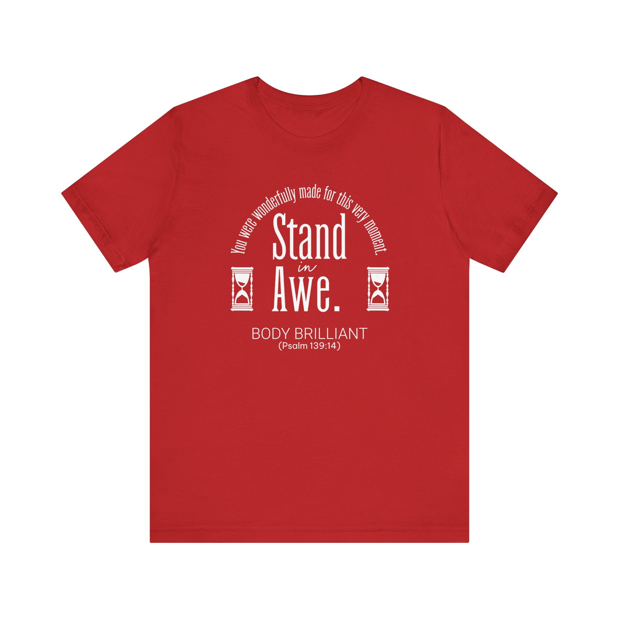 Stand in Awe Inspirational Tee, Unisex Jersey Shirt, Motivational Gift, Spiritual Apparel, Perfect for Everyday Wear
