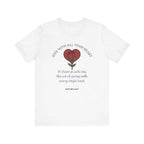 Giving With All Your Heart Inspirational Tee, Unisex Jersey Shirt, Motivational Gift, Spiritual Apparel, Perfect for Everyday Wear