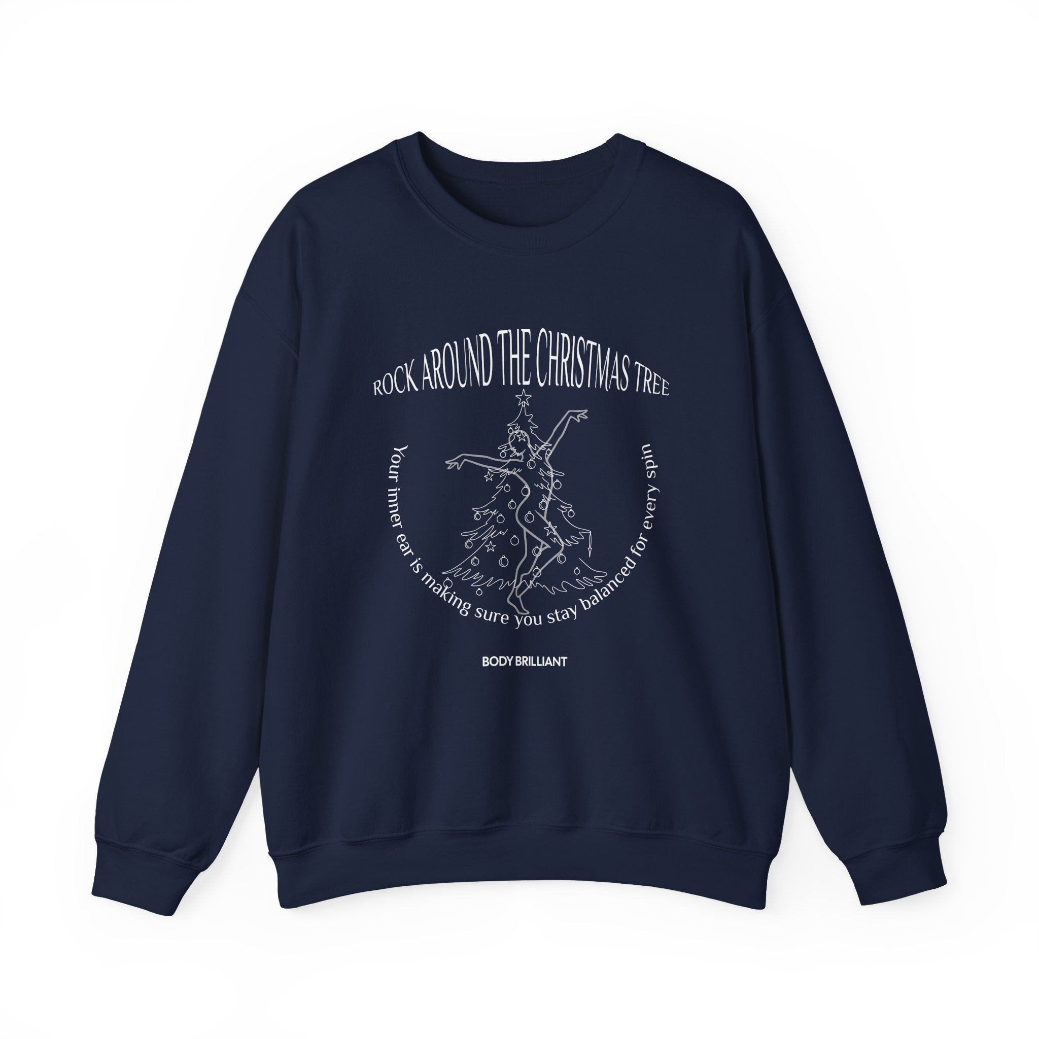 Rock around the Christmas tree Sweatshirt | Inspirational Crewneck, Gift for Fitness Lovers, Motivational Apparel, Unisex Sweatshirt, Cozy Fitness Wear