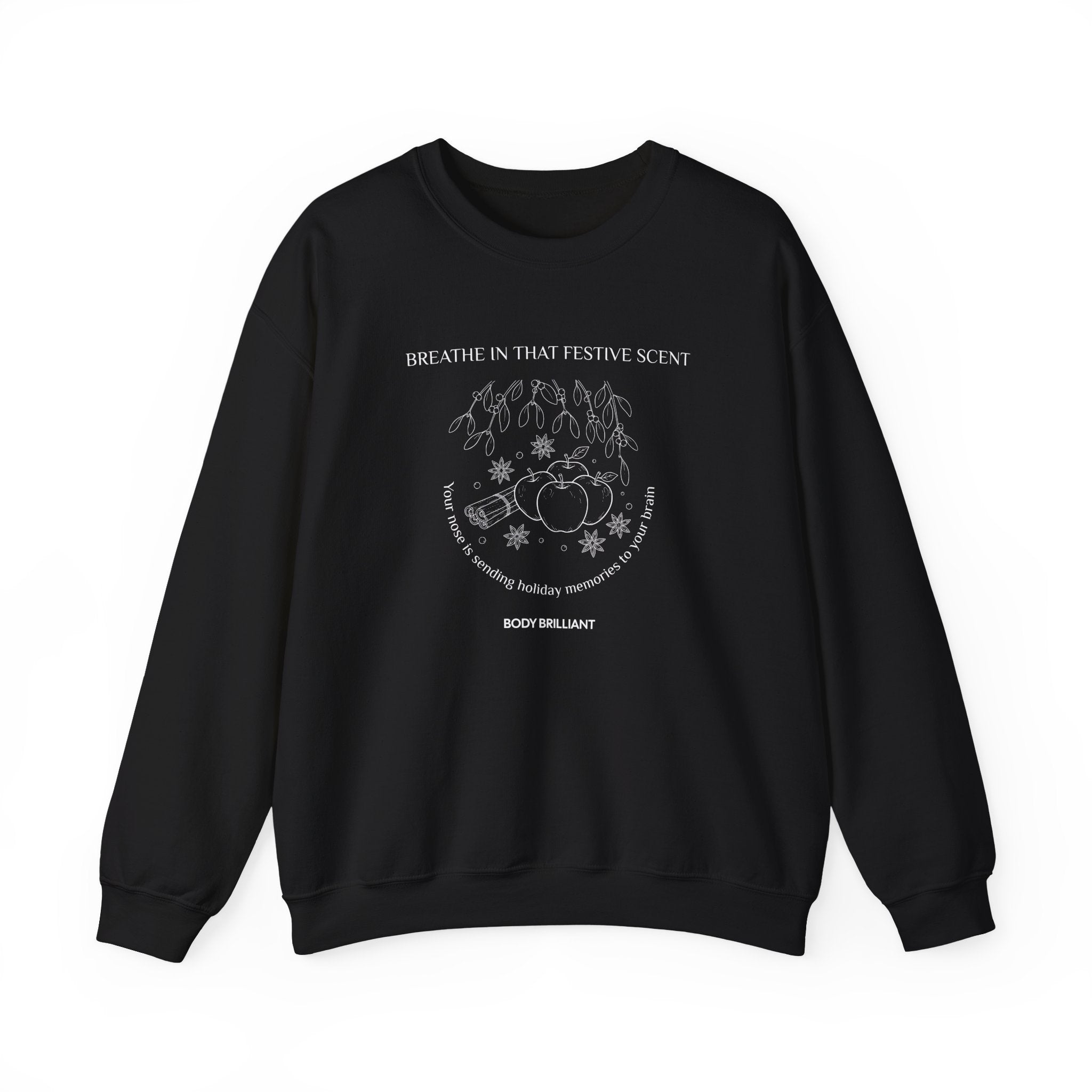 Breathe in that festive scent Sweatshirt | Inspirational Crewneck, Gift for Fitness Lovers, Motivational Apparel, Unisex Sweatshirt, Cozy Fitness Wear