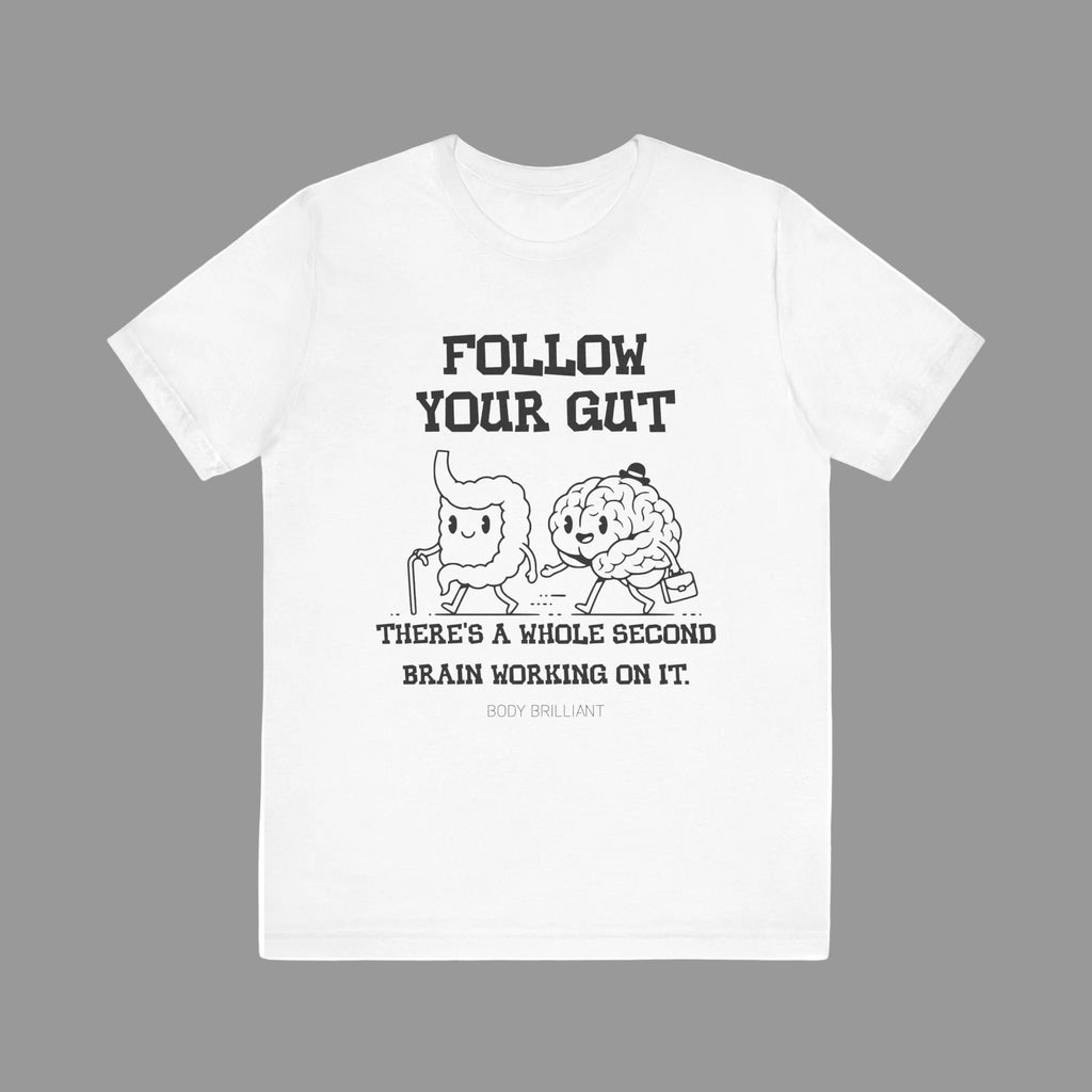 Follow your gut Inspirational Tee, Unisex Jersey Shirt, Motivational Gift, Spiritual Apparel, Perfect for Everyday Wear