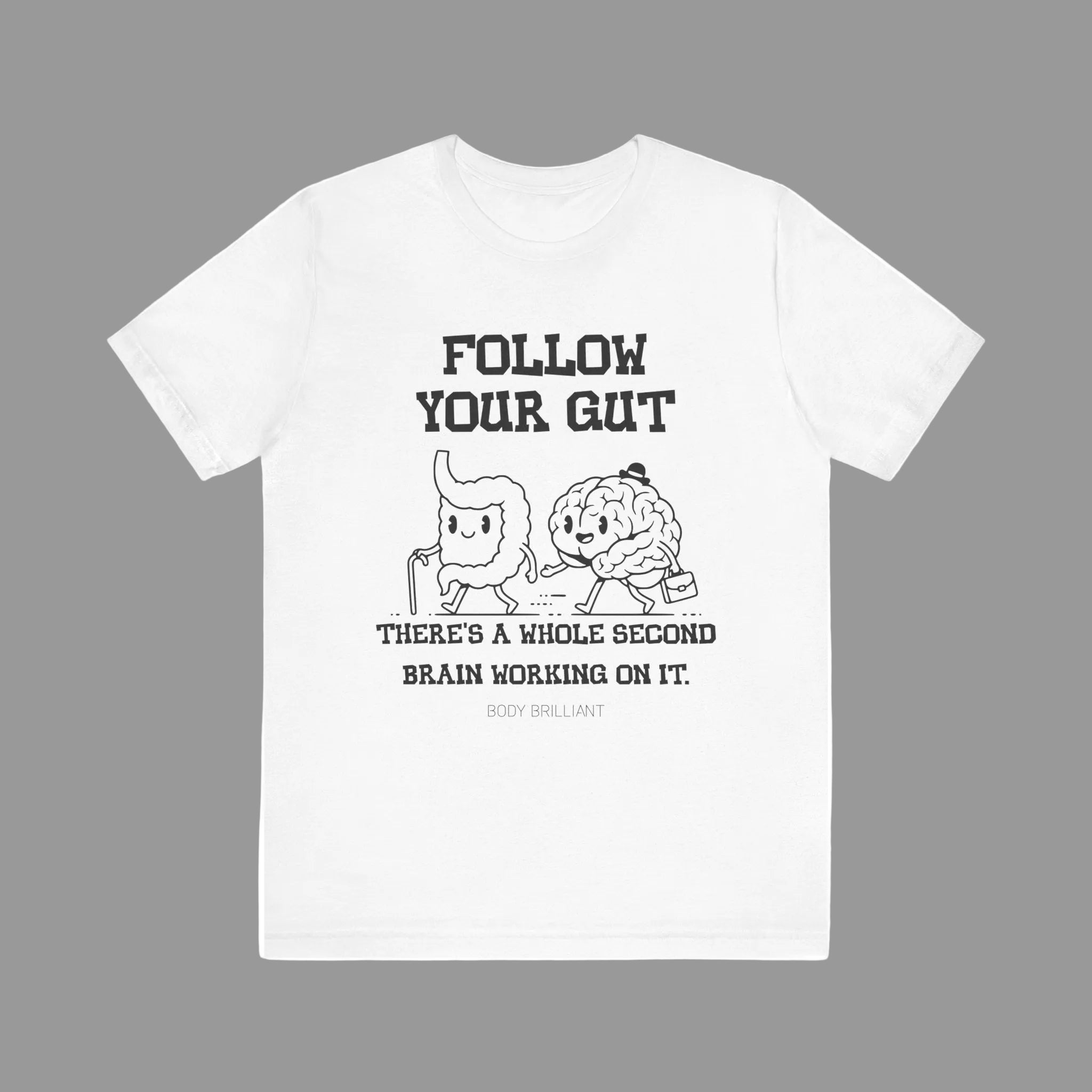 Follow your gut Inspirational Tee, Unisex Jersey Shirt, Motivational Gift, Spiritual Apparel, Perfect for Everyday Wear