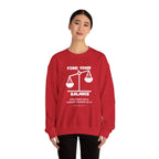 Find your balance Sweatshirt | Inspirational Crewneck, Gift for Fitness Lovers, Motivational Apparel, Unisex Sweatshirt, Cozy Fitness Wear