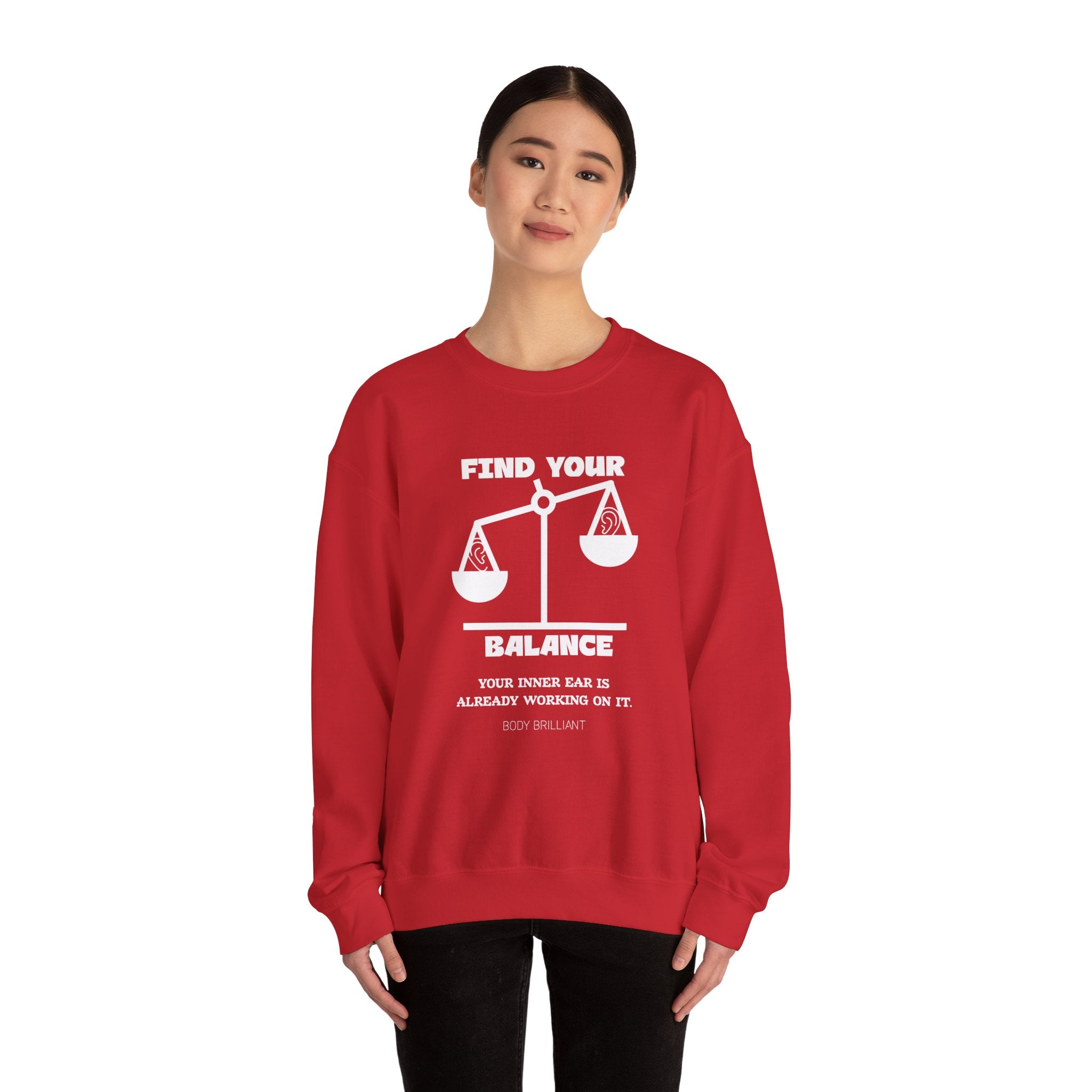 Find your balance Sweatshirt | Inspirational Crewneck, Gift for Fitness Lovers, Motivational Apparel, Unisex Sweatshirt, Cozy Fitness Wear