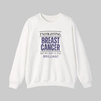 I'm fighting breast cancer Sweatshirt | Inspirational Crewneck, Gift for Fitness Lovers, Motivational Apparel, Unisex Sweatshirt, Cozy Fitness Wear