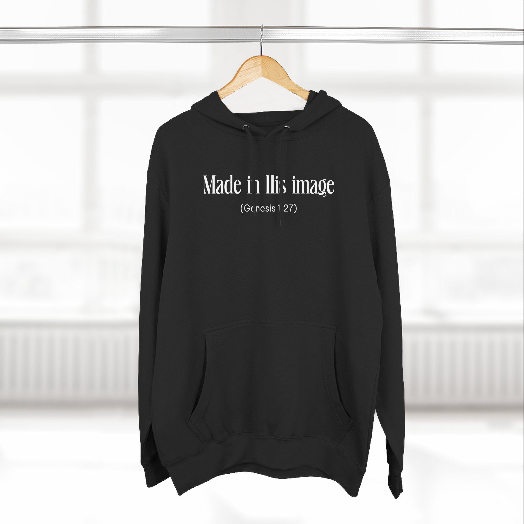 Made in his image Hoodie, Unisex Sweatshirt, Casual Wear, Gift for Her, Fall Fashion, Holiday Gift