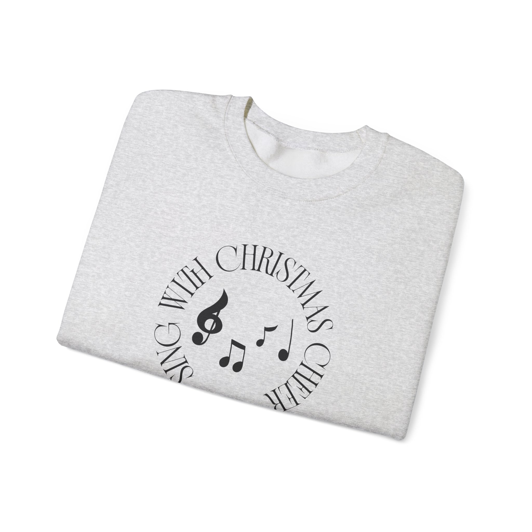 Sing with Christmas cheer Sweatshirt | Inspirational Crewneck, Gift for Fitness Lovers, Motivational Apparel, Unisex Sweatshirt, Cozy Fitness Wear