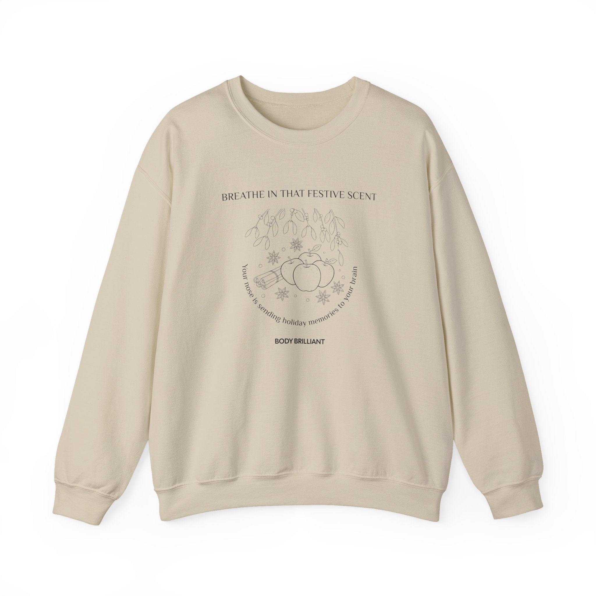 Breathe in that festive scent Sweatshirt | Inspirational Crewneck, Gift for Fitness Lovers, Motivational Apparel, Unisex Sweatshirt, Cozy Fitness Wear