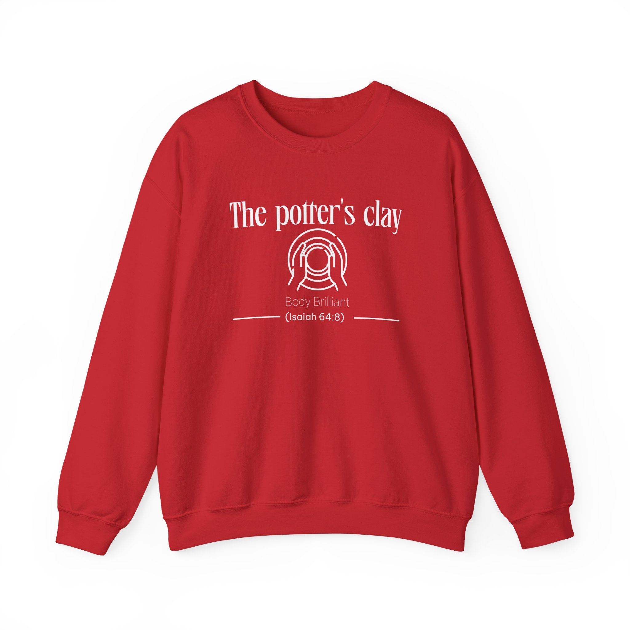 The Potter's Clay Sweatshirt | Inspirational Crewneck, Gift for Fitness Lovers, Motivational Apparel, Unisex Sweatshirt, Cozy Fitness Wear