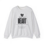 Open Your Heart Sweatshirt | Inspirational Crewneck, Gift for Fitness Lovers, Motivational Apparel, Unisex Sweatshirt, Cozy Fitness Wear