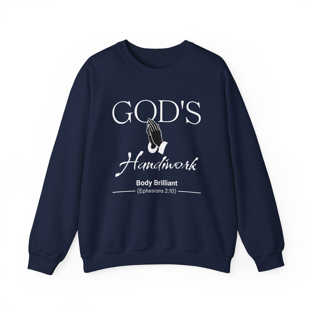God's Handiwork Sweatshirt | Inspirational Crewneck, Gift for Fitness Lovers, Motivational Apparel, Unisex Sweatshirt, Cozy Fitness Wear