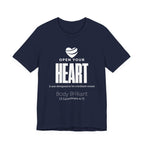 Open Your Heart Inspirational Tee, Unisex Jersey Shirt, Motivational Gift, Spiritual Apparel, Perfect for Everyday Wear
