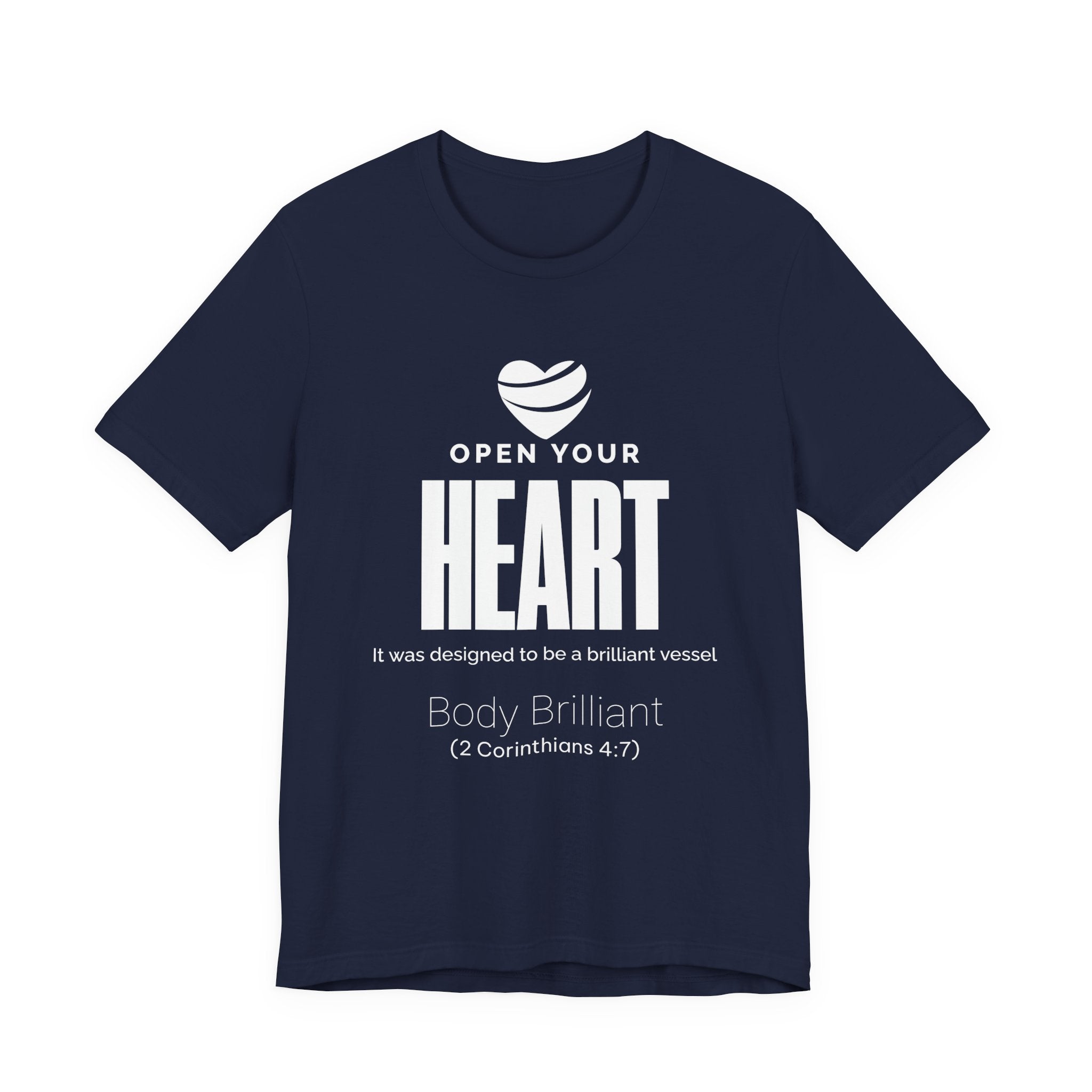 Open Your Heart Inspirational Tee, Unisex Jersey Shirt, Motivational Gift, Spiritual Apparel, Perfect for Everyday Wear