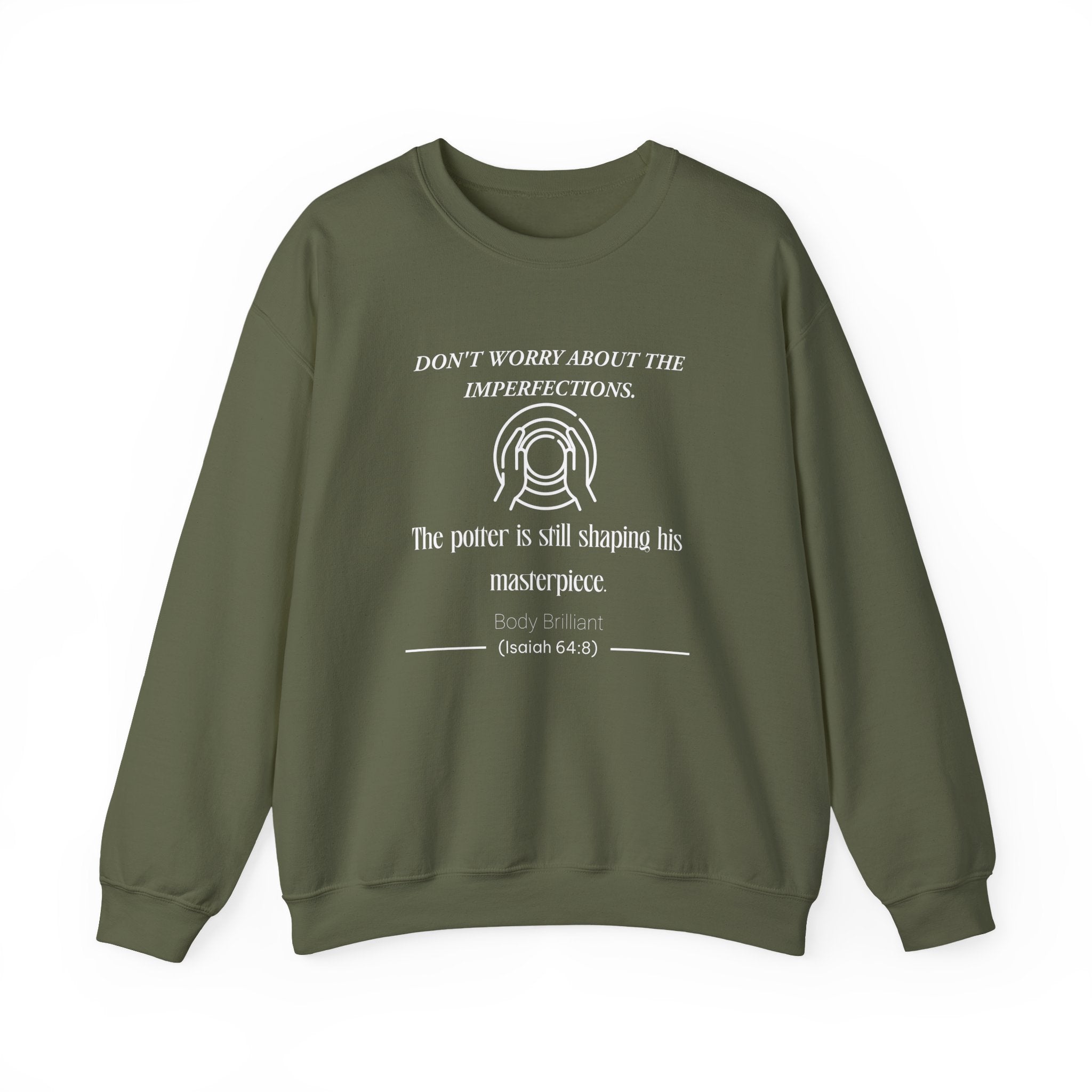 Don't worry about the imperfections Sweatshirt | Inspirational Crewneck, Gift for Fitness Lovers, Motivational Apparel, Unisex Sweatshirt, Cozy Fitness Wear