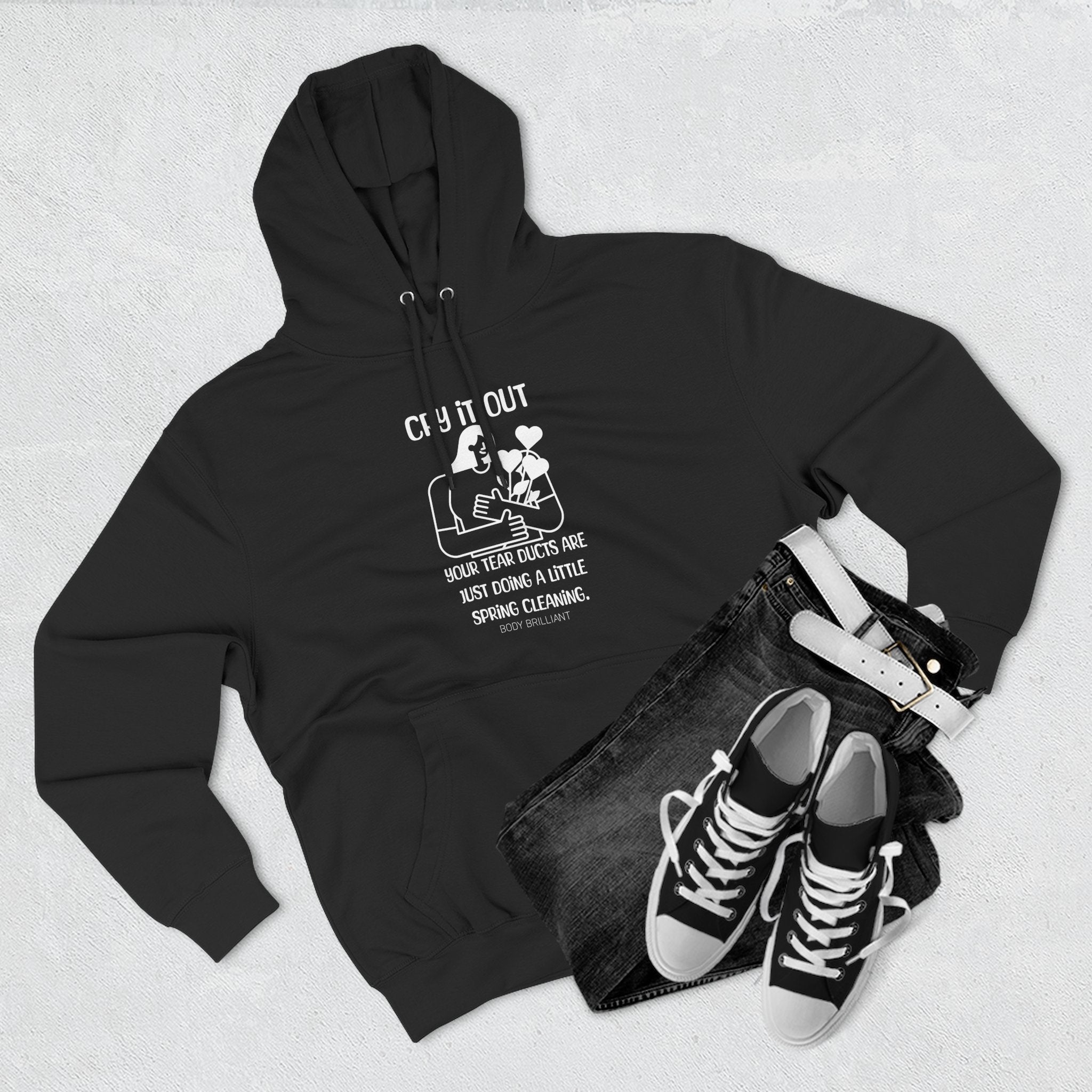 Cry it out Hoodie, Unisex Sweatshirt, Casual Wear, Gift for Her, Fall Fashion, Holiday Gift
