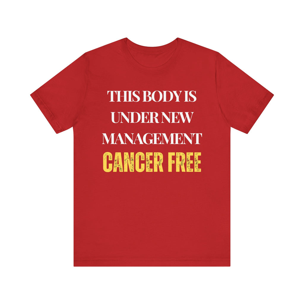 Cancer free Tee, Unisex Jersey Shirt, Motivational Gift, Spiritual Apparel, Perfect for Everyday Wear