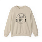 Stand in awe Sweatshirt | Inspirational Crewneck, Gift for Fitness Lovers, Motivational Apparel, Unisex Sweatshirt, Cozy Fitness Wear