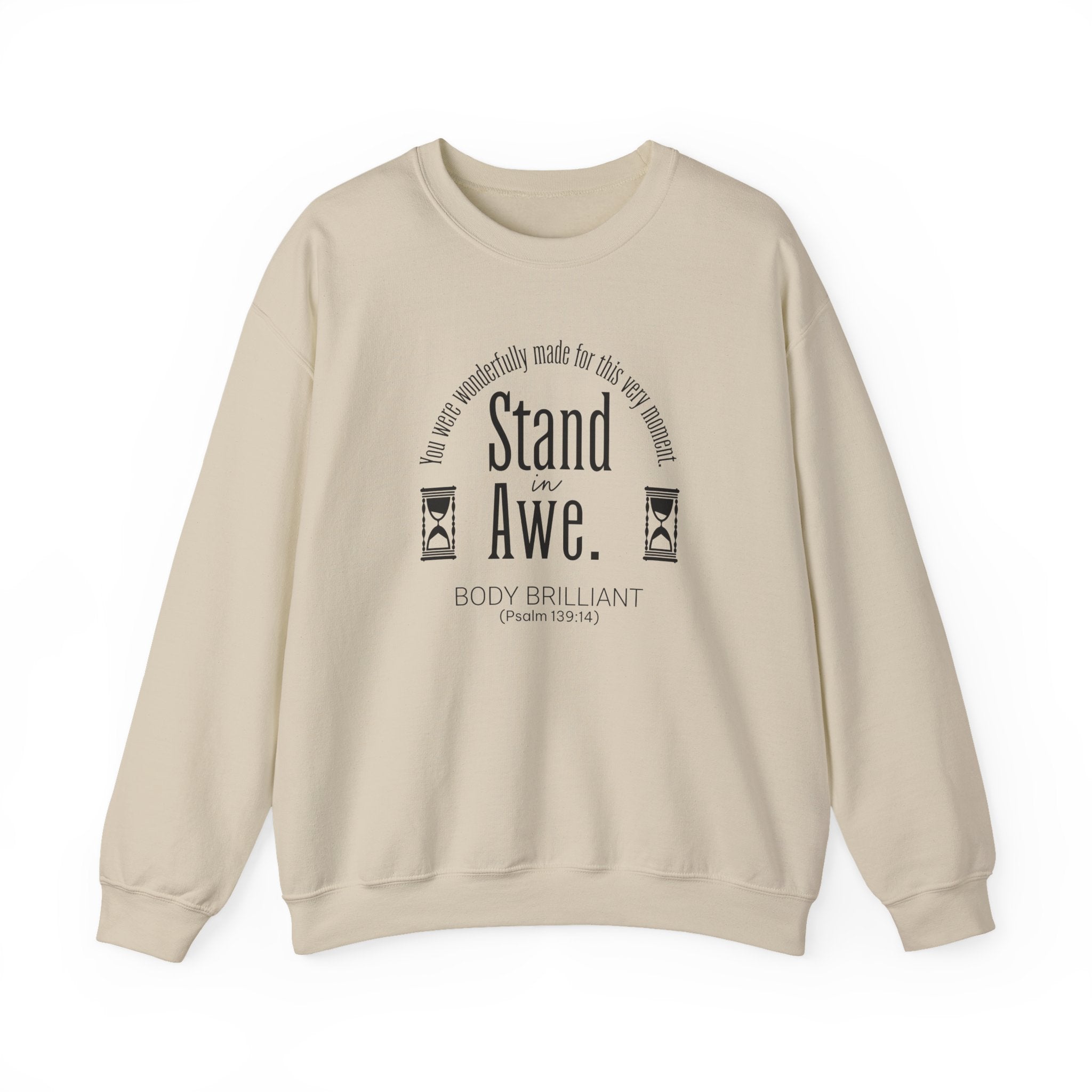 Stand in awe Sweatshirt | Inspirational Crewneck, Gift for Fitness Lovers, Motivational Apparel, Unisex Sweatshirt, Cozy Fitness Wear