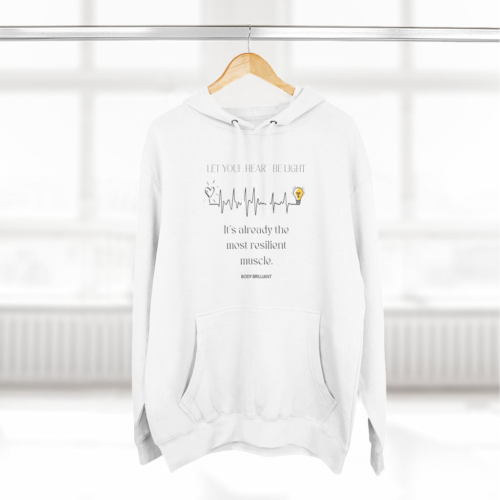 Let your heart be light Hoodie, Unisex Sweatshirt, Casual Wear, Gift for Her, Fall Fashion, Holiday Gift
