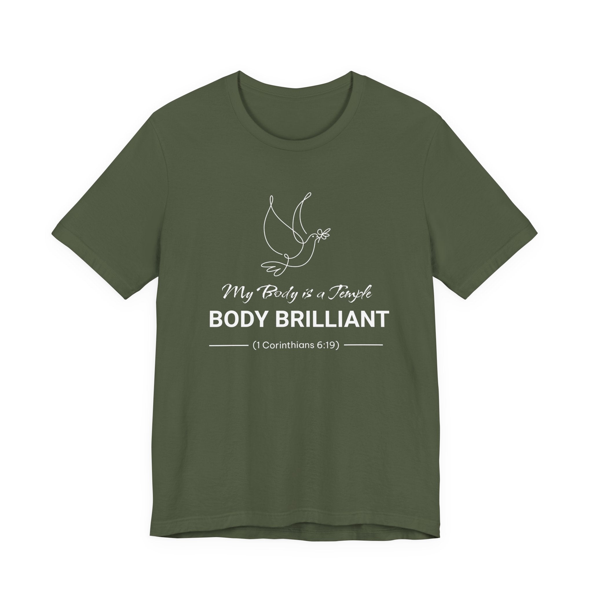 My Body is a Temple  Inspirational Tee, Unisex Jersey Shirt, Motivational Gift, Spiritual Apparel, Perfect for Everyday Wear
