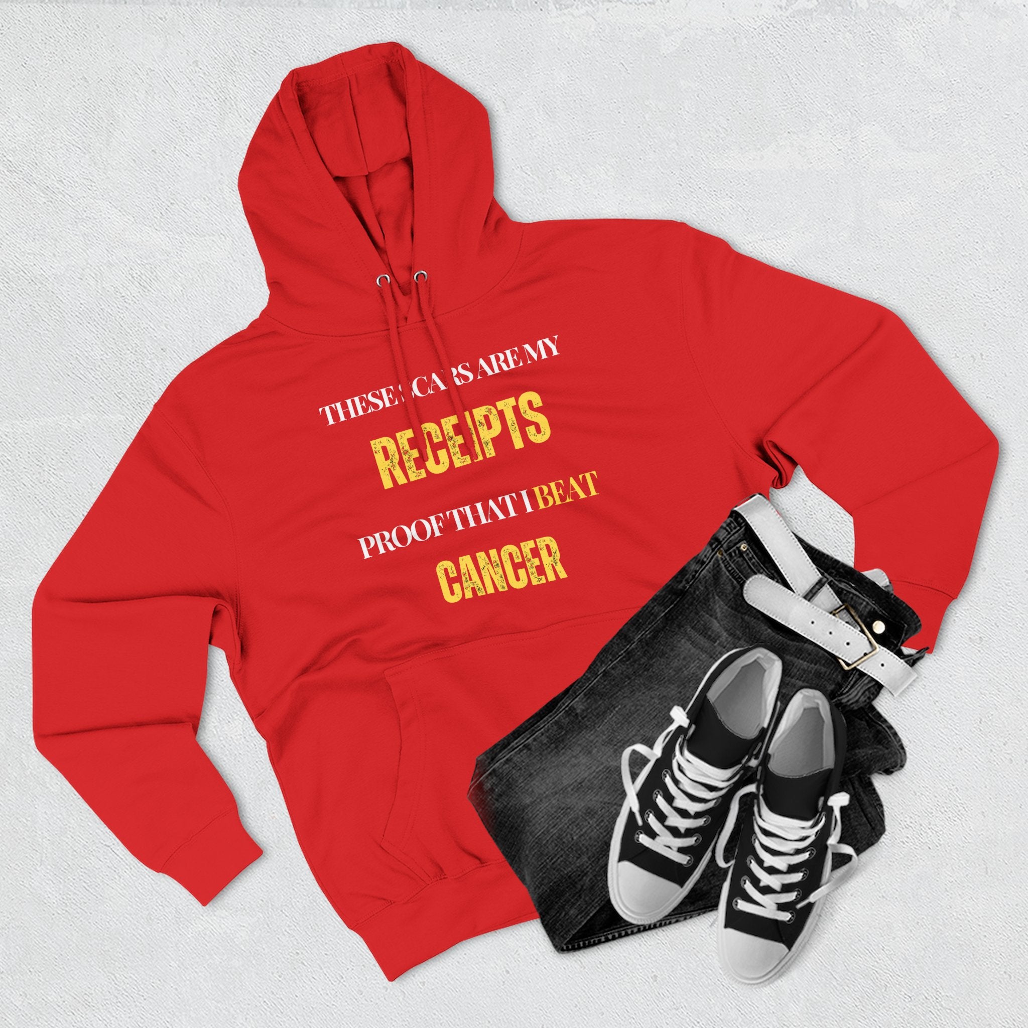 These scars are my receipts. Proof that I beat cancer Hoodie, Unisex Sweatshirt, Casual Wear, Gift for Her, Fall Fashion, Holiday Gift