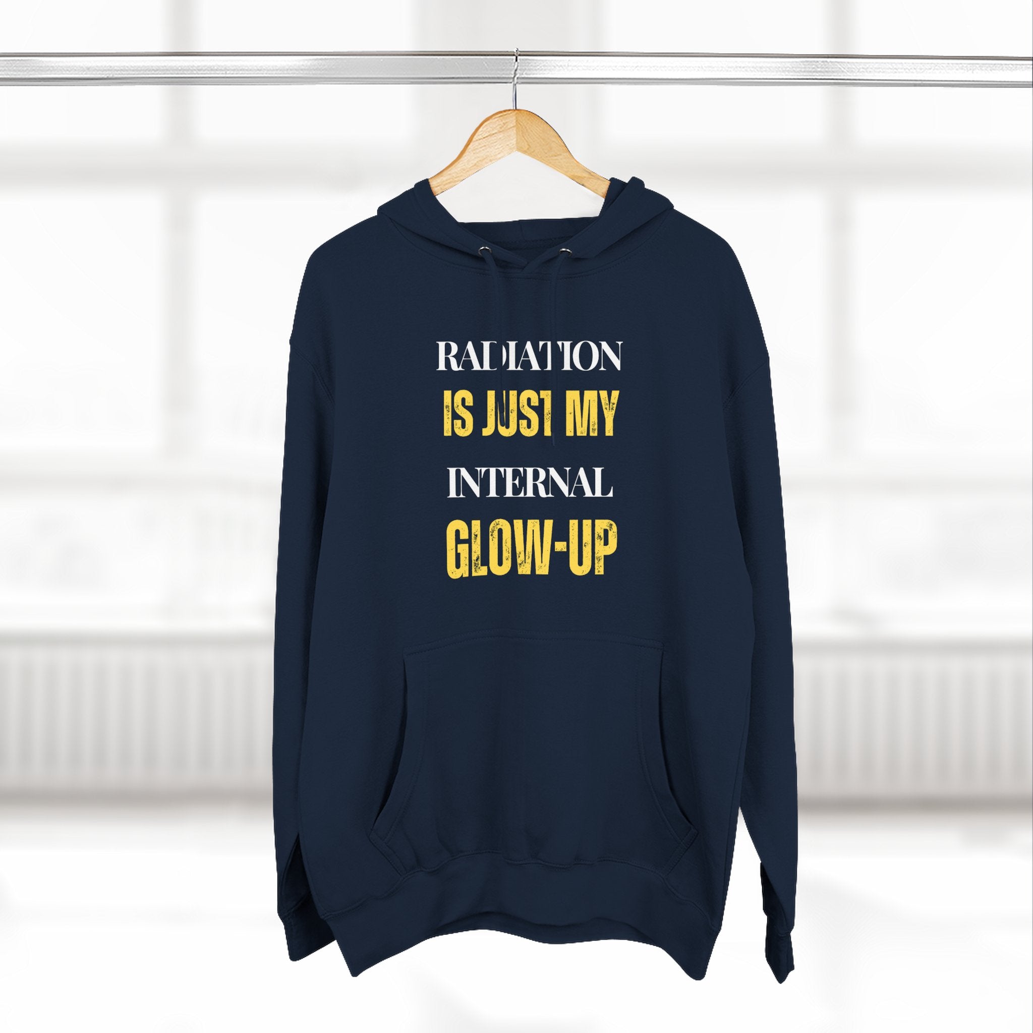 Radiation is just my internal glow-up Hoodie, Unisex Sweatshirt, Casual Wear, Gift for Her, Fall Fashion, Holiday Gift