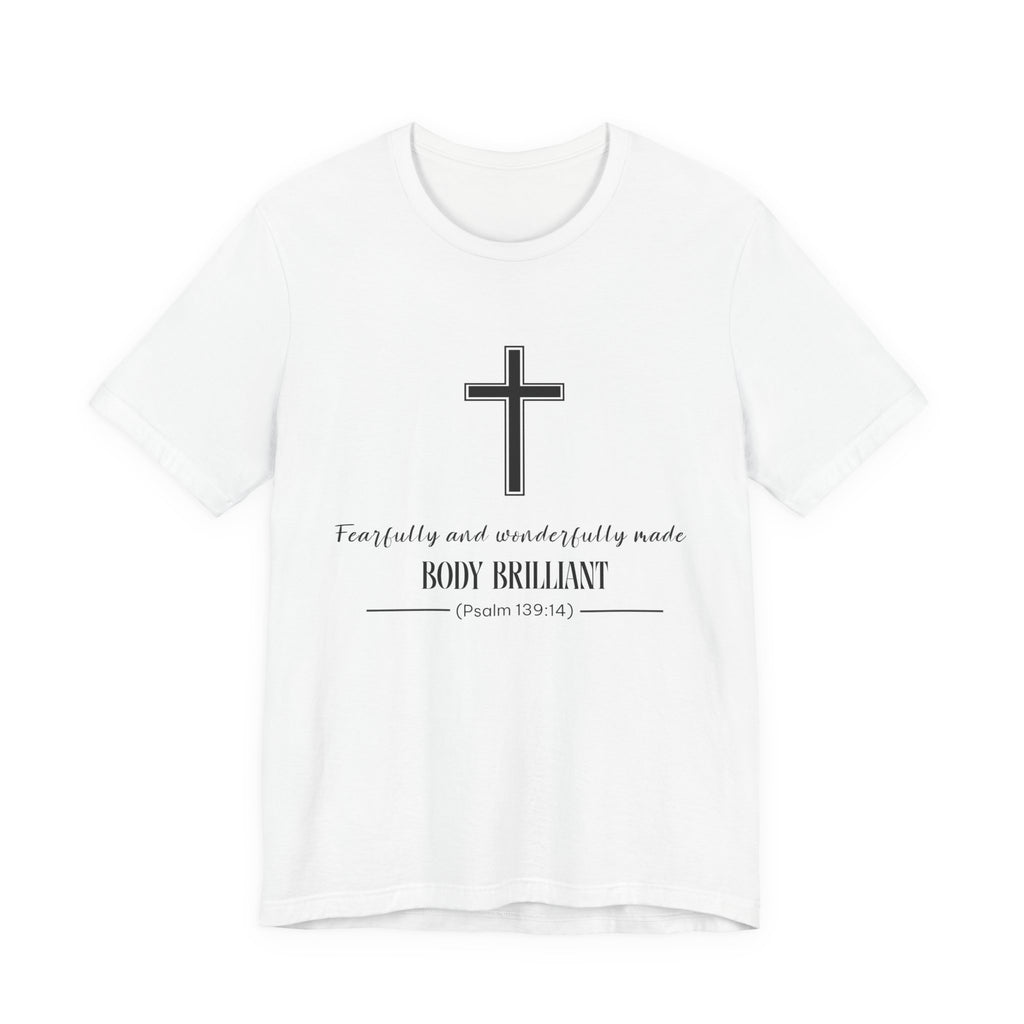 Fearfully and Wonderfully Made Inspirational Tee, Unisex Jersey Shirt, Motivational Gift, Spiritual Apparel, Perfect for Everyday Wear