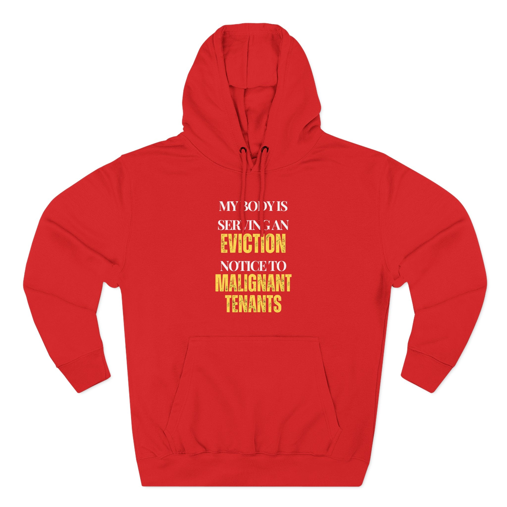 My body is serving an eviction notice to malignant tenants Hoodie, Unisex Sweatshirt, Casual Wear, Gift for Her, Fall Fashion, Holiday Gift
