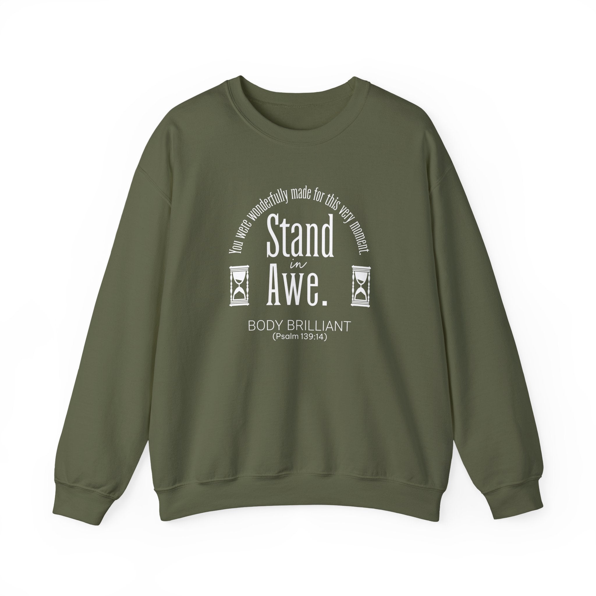 Stand in awe Sweatshirt | Inspirational Crewneck, Gift for Fitness Lovers, Motivational Apparel, Unisex Sweatshirt, Cozy Fitness Wear