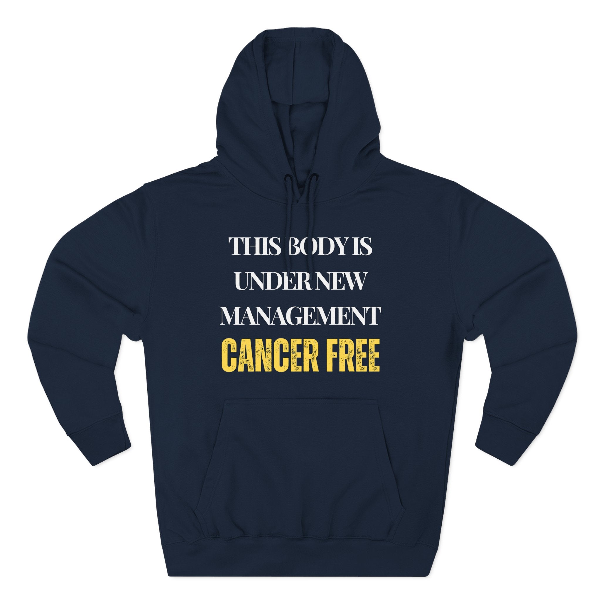This body is under new management. Cancer free Hoodie, Unisex Sweatshirt, Casual Wear, Gift for Her, Fall Fashion, Holiday Gift