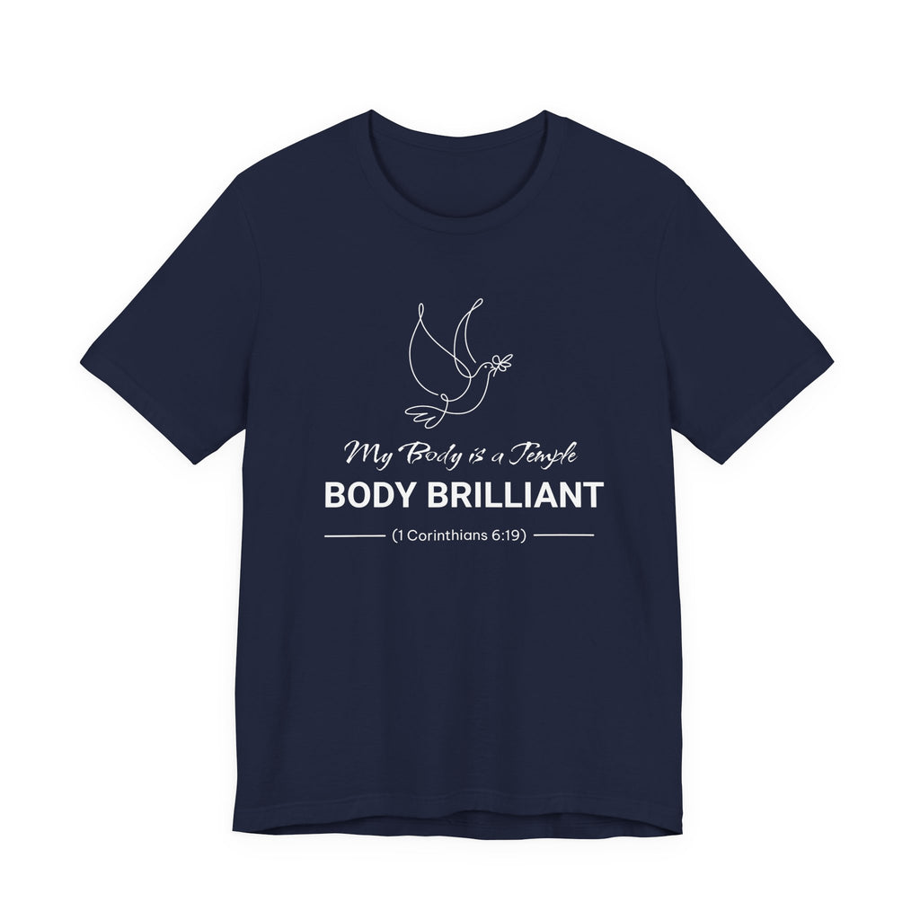 My Body is a Temple  Inspirational Tee, Unisex Jersey Shirt, Motivational Gift, Spiritual Apparel, Perfect for Everyday Wear