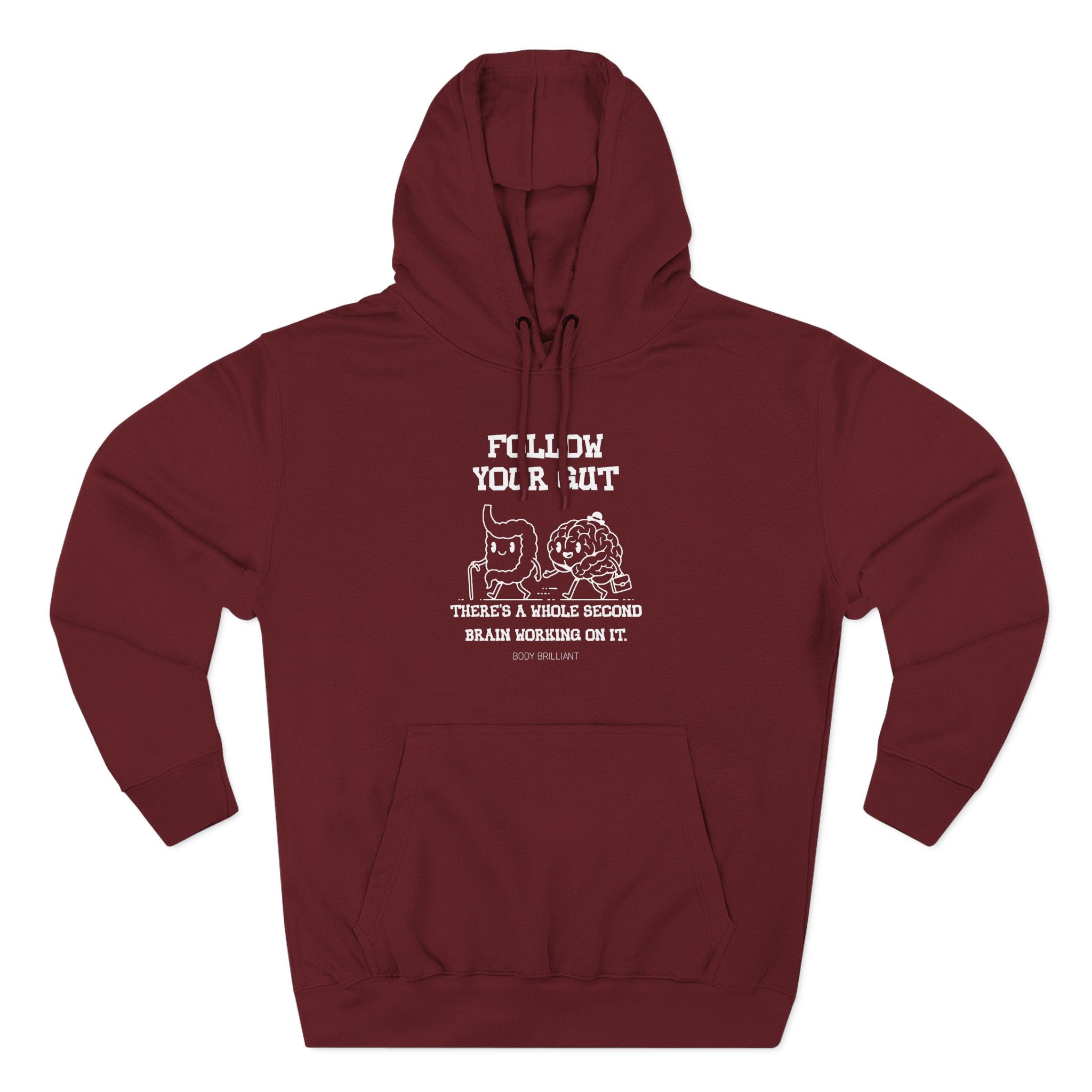 Follow your gut Hoodie, Unisex Sweatshirt, Casual Wear, Gift for Her, Fall Fashion, Holiday Gift