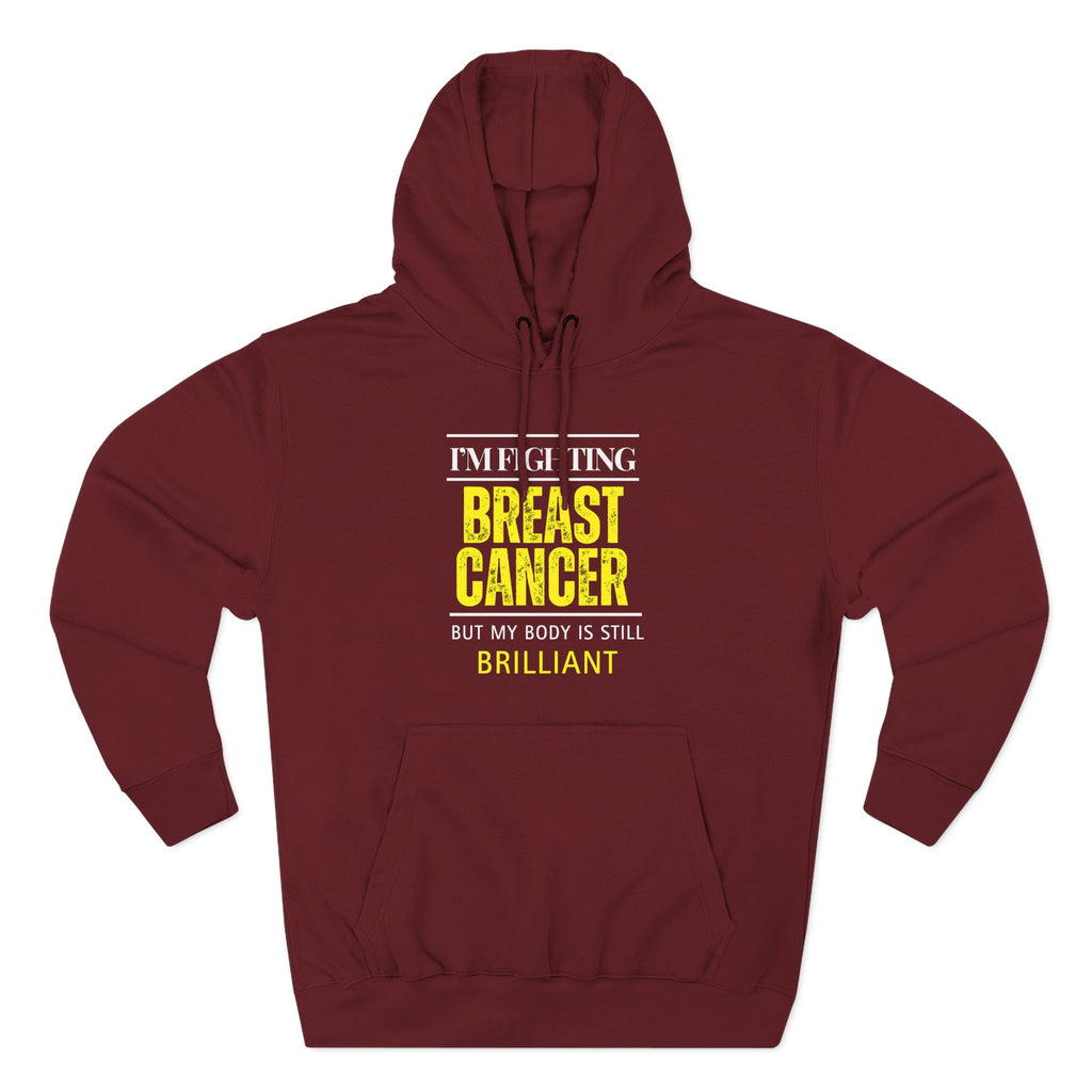 I'm fighting breast cancer Hoodie, Unisex Sweatshirt, Casual Wear, Gift for Her, Fall Fashion, Holiday Gift