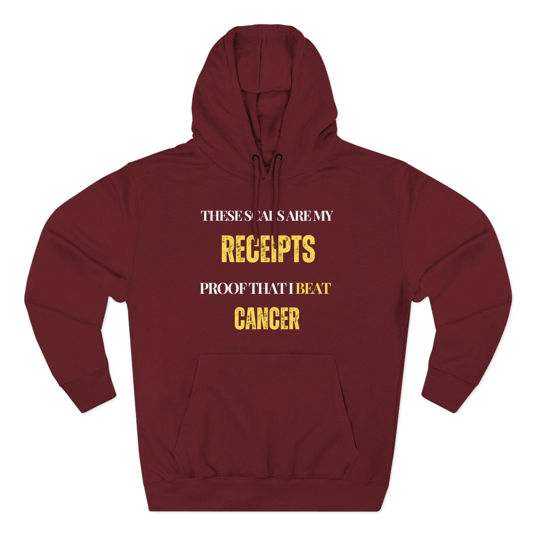 These scars are my receipts. Proof that I beat cancer Hoodie, Unisex Sweatshirt, Casual Wear, Gift for Her, Fall Fashion, Holiday Gift