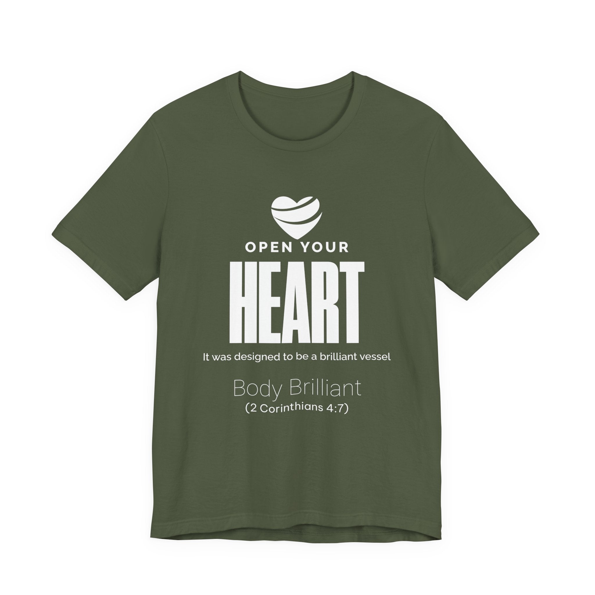 Open Your Heart Inspirational Tee, Unisex Jersey Shirt, Motivational Gift, Spiritual Apparel, Perfect for Everyday Wear
