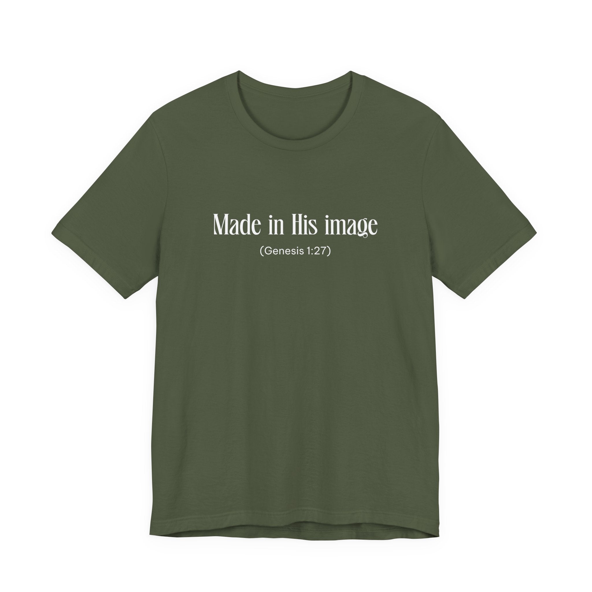 Made in his Image Inspirational Tee, Unisex Jersey Shirt, Motivational Gift, Spiritual Apparel, Perfect for Everyday Wear