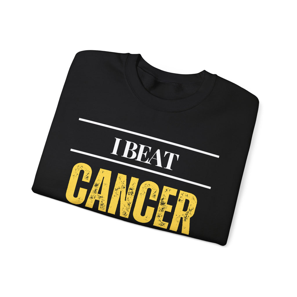 I beat cancer because my body is brilliant Sweatshirt | Inspirational Crewneck, Gift for Fitness Lovers, Motivational Apparel, Unisex Sweatshirt, Cozy Fitness Wear