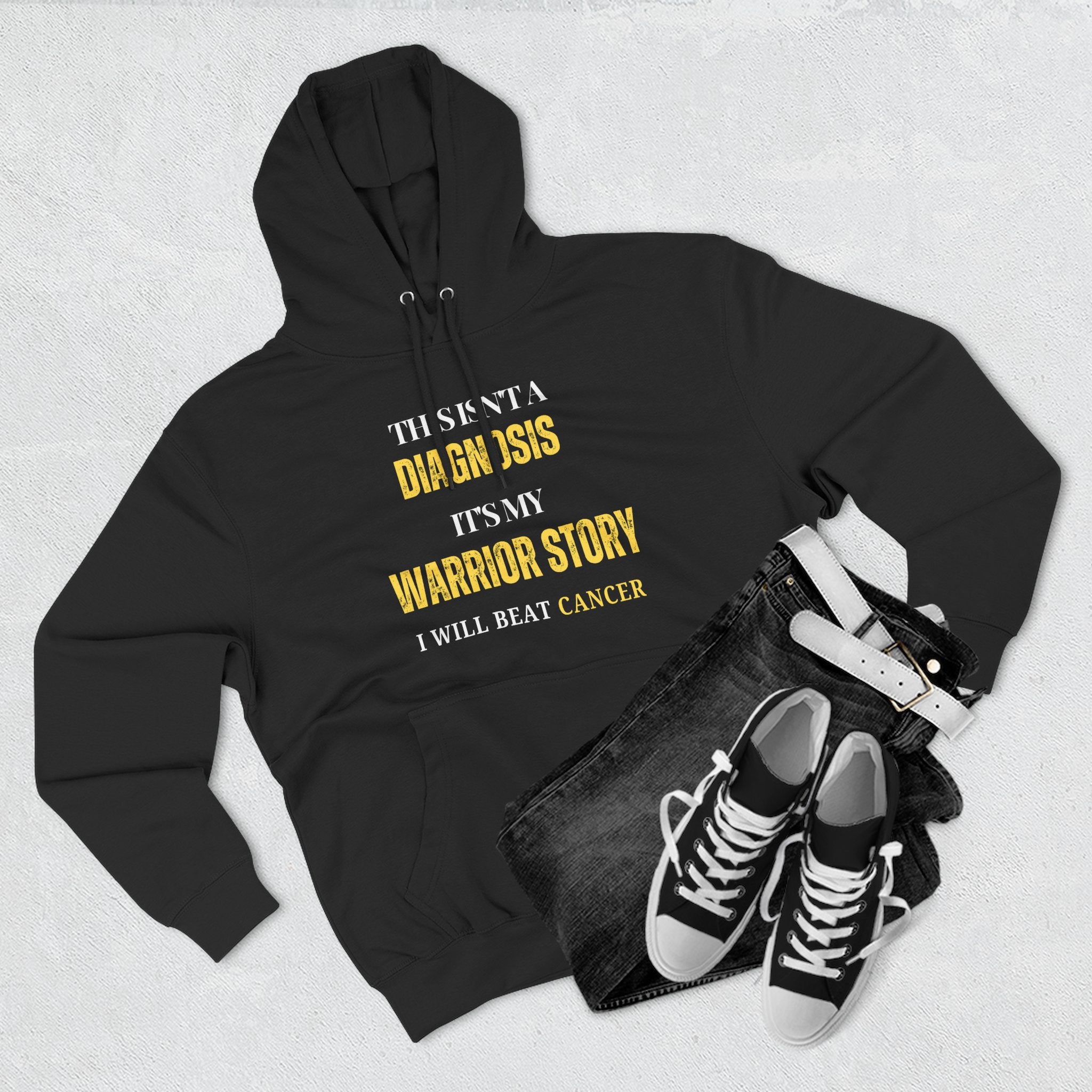 This isn't a diagnosis, it's my warrior story. I will beat cancer Hoodie, Unisex Sweatshirt, Casual Wear, Gift for Her, Fall Fashion, Holiday Gift