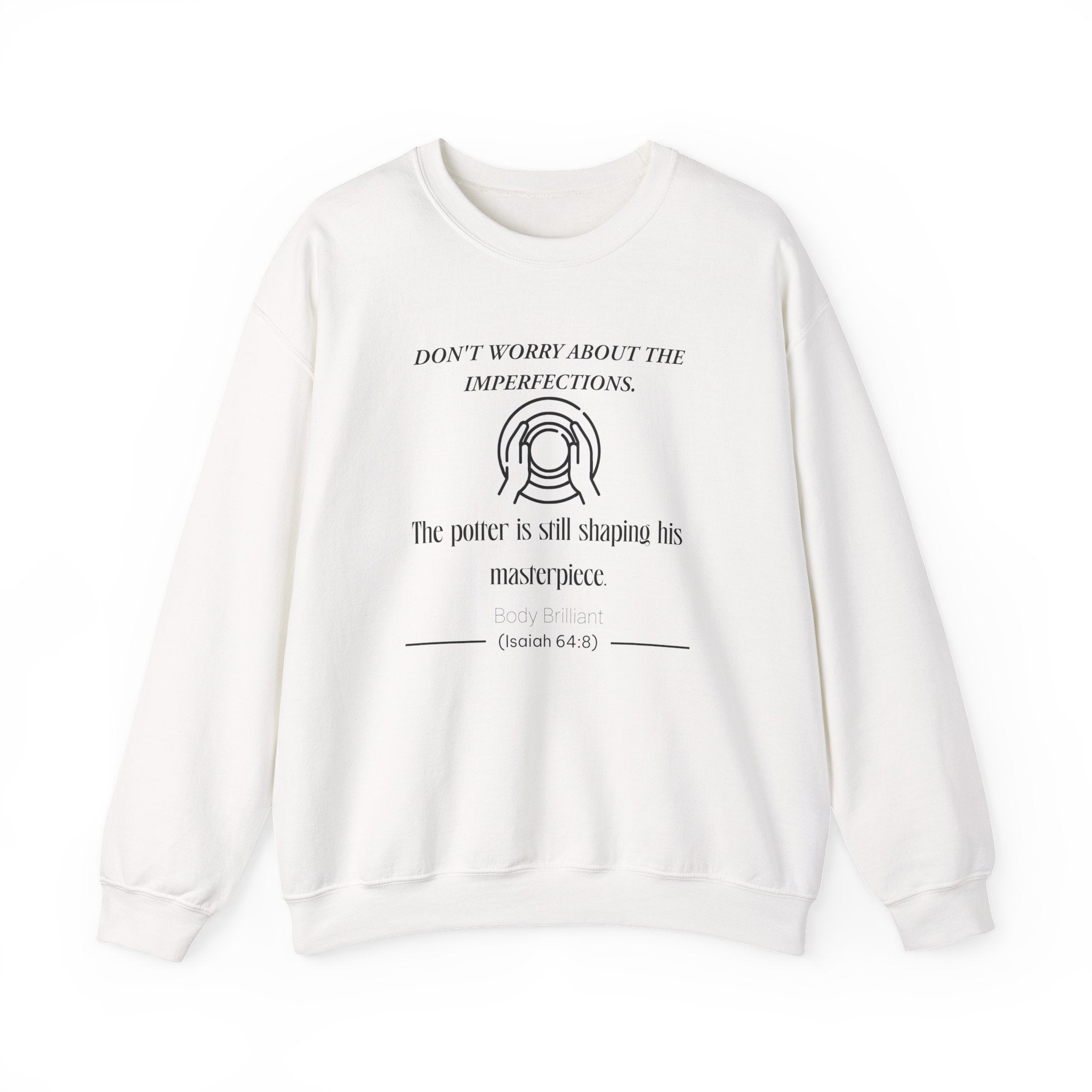 Don't worry about the imperfections Sweatshirt | Inspirational Crewneck, Gift for Fitness Lovers, Motivational Apparel, Unisex Sweatshirt, Cozy Fitness Wear