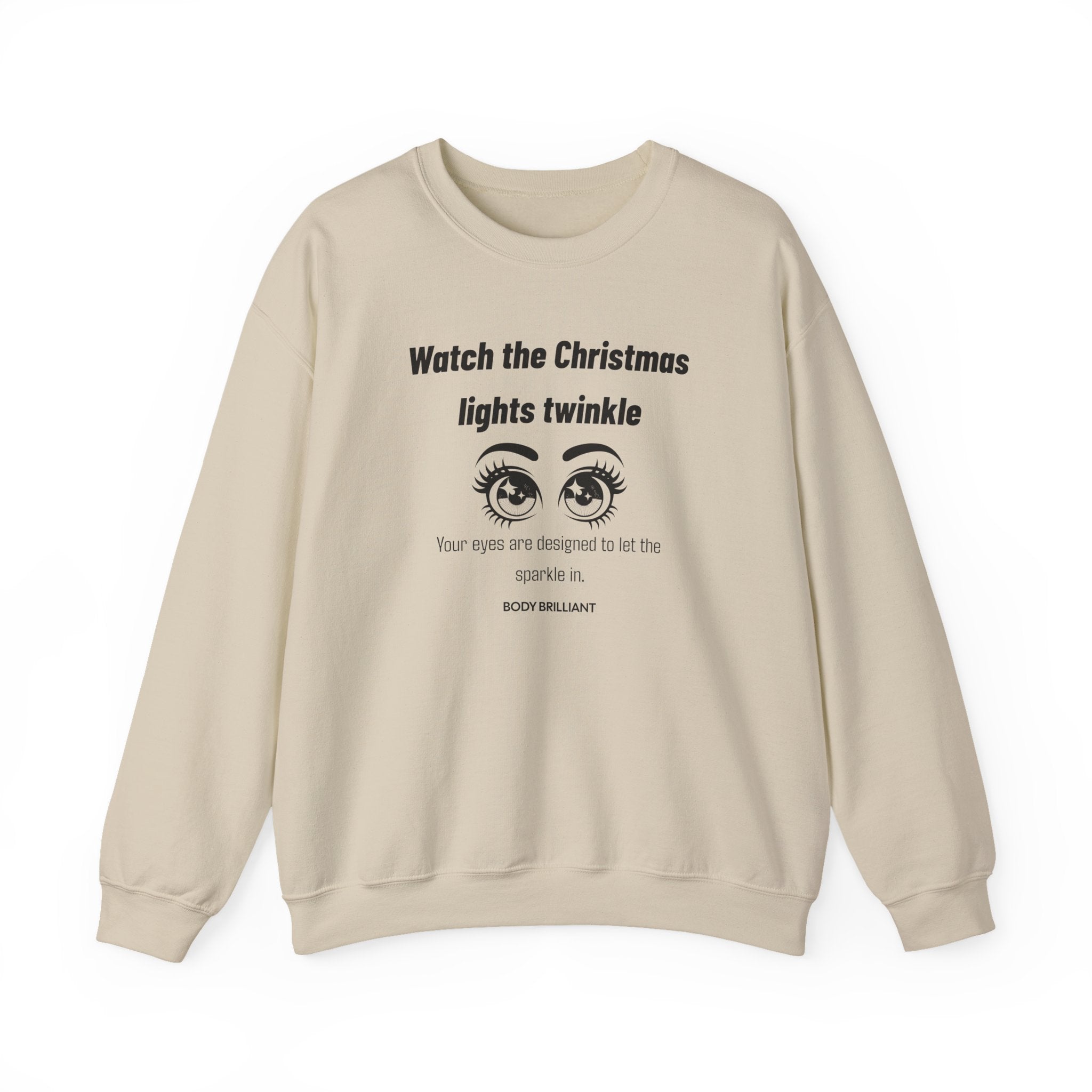 Watch the Christmas lights twinkle Sweatshirt | Inspirational Crewneck, Gift for Fitness Lovers, Motivational Apparel, Unisex Sweatshirt, Cozy Fitness Wear