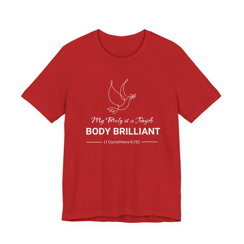 My Body is a Temple  Inspirational Tee, Unisex Jersey Shirt, Motivational Gift, Spiritual Apparel, Perfect for Everyday Wear