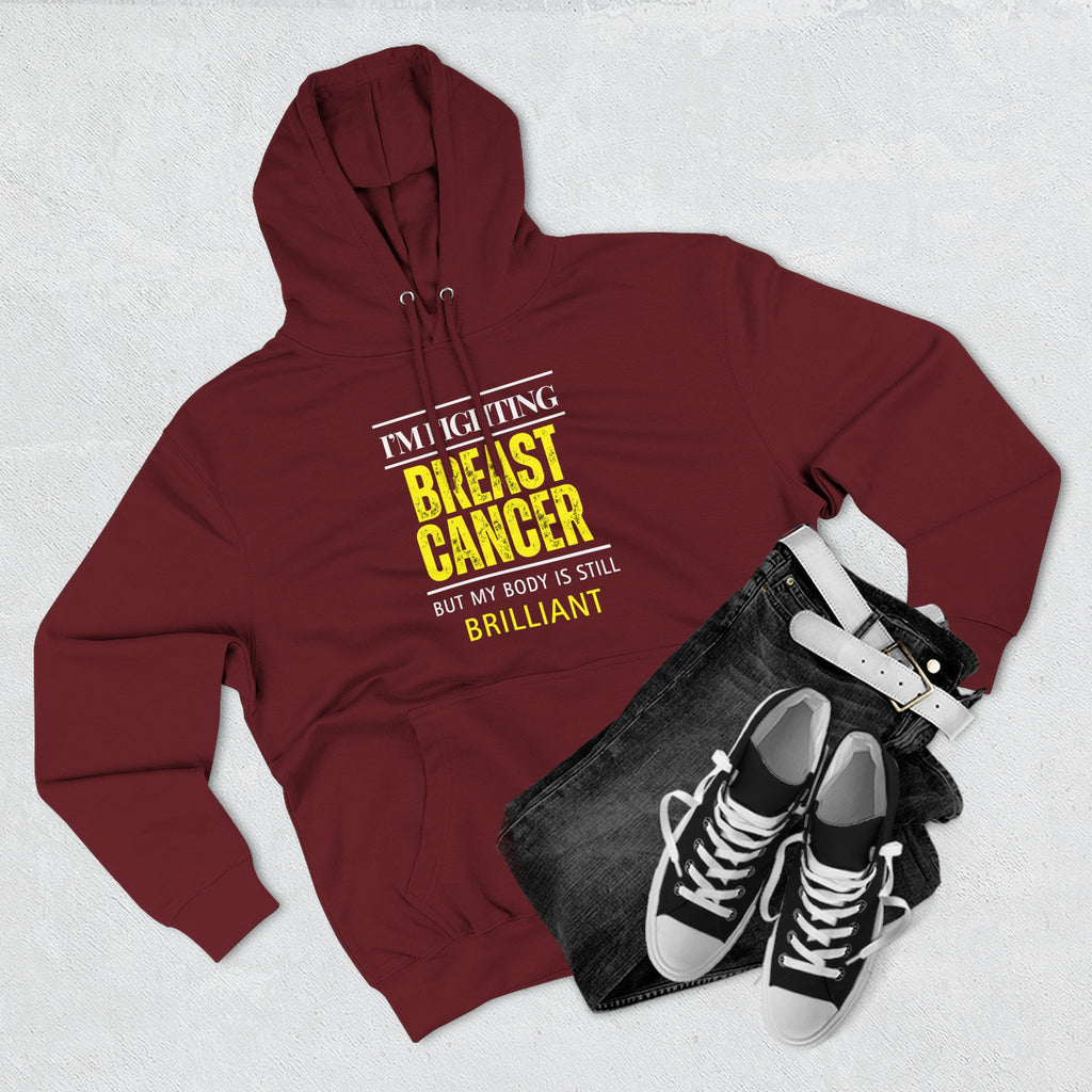 I'm fighting breast cancer Hoodie, Unisex Sweatshirt, Casual Wear, Gift for Her, Fall Fashion, Holiday Gift