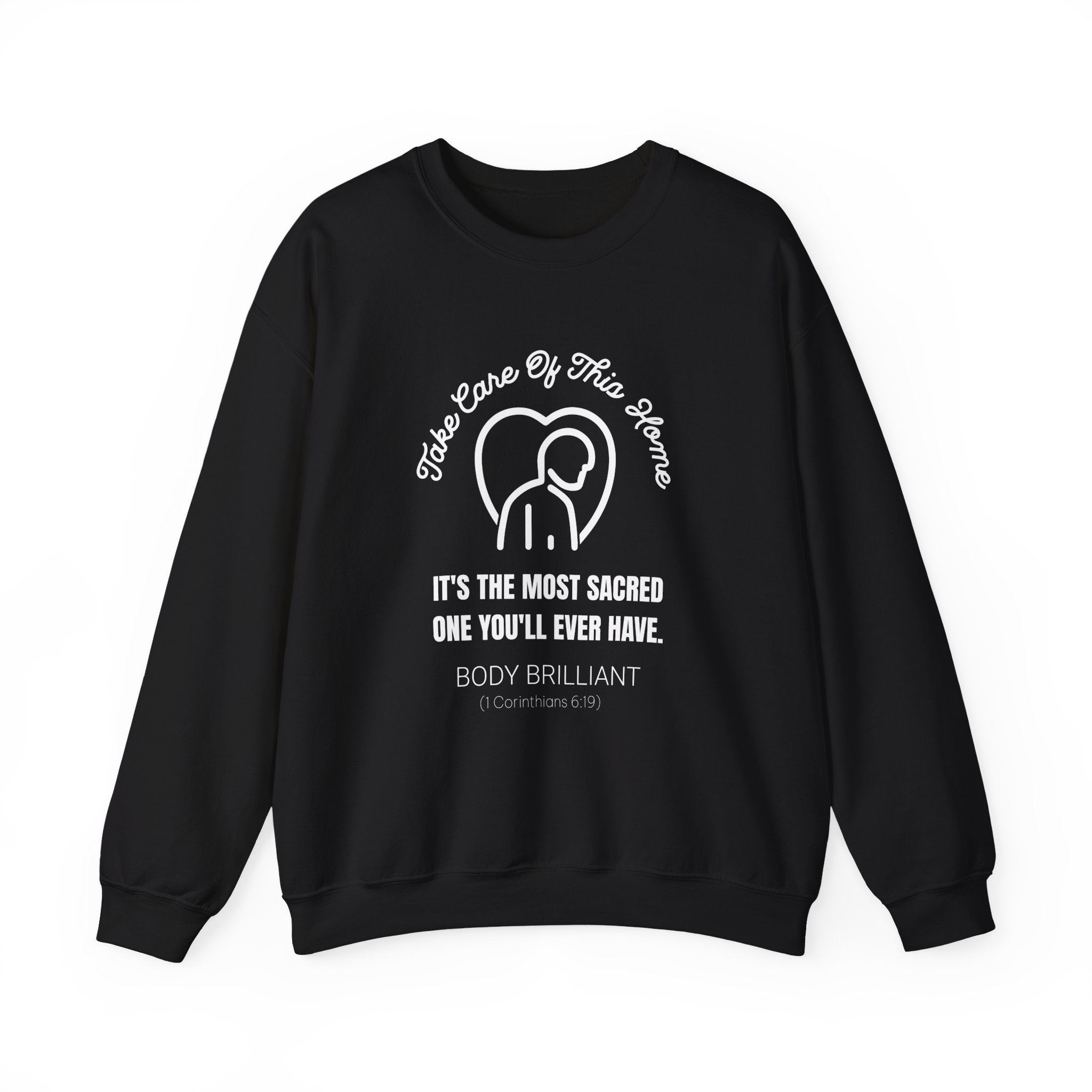 Take care of this home Sweatshirt | Inspirational Crewneck, Gift for Fitness Lovers, Motivational Apparel, Unisex Sweatshirt, Cozy Fitness Wear