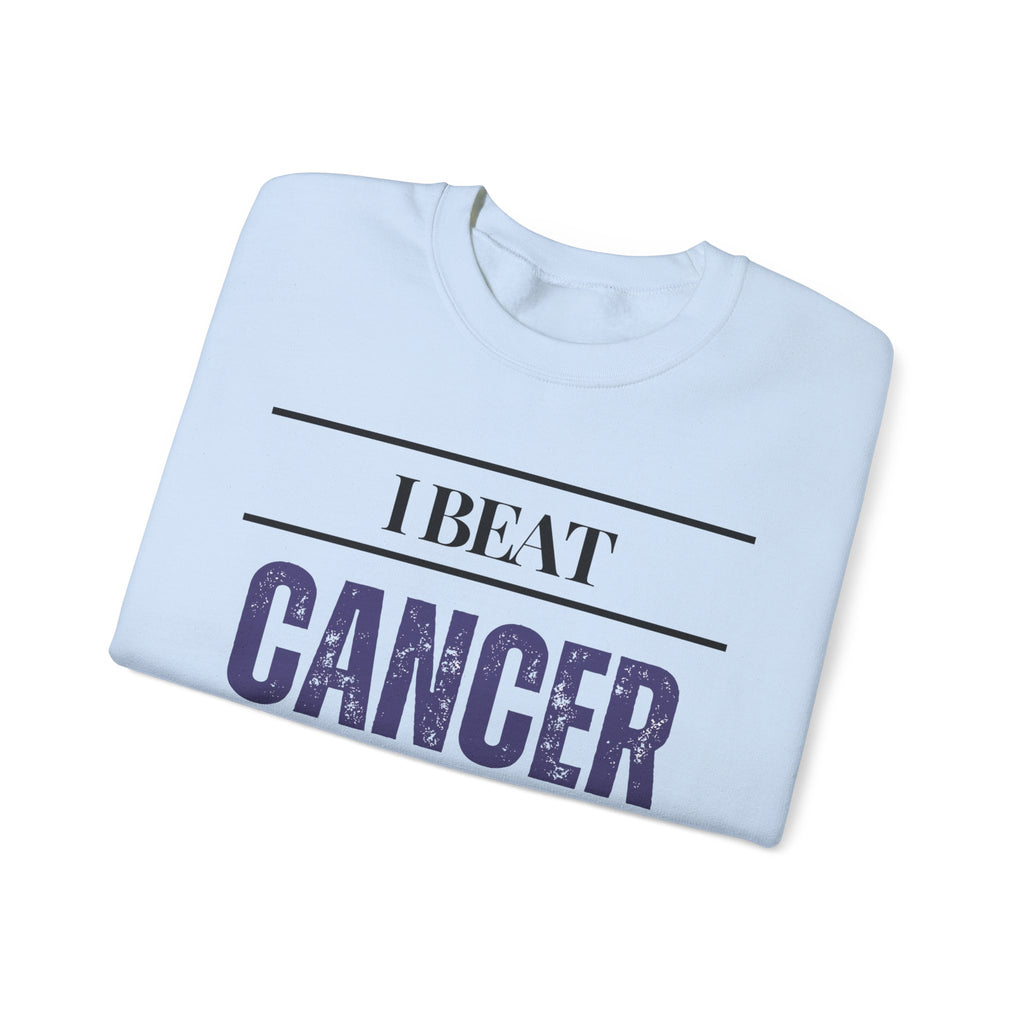 I beat cancer because my body is brilliant Sweatshirt | Inspirational Crewneck, Gift for Fitness Lovers, Motivational Apparel, Unisex Sweatshirt, Cozy Fitness Wear